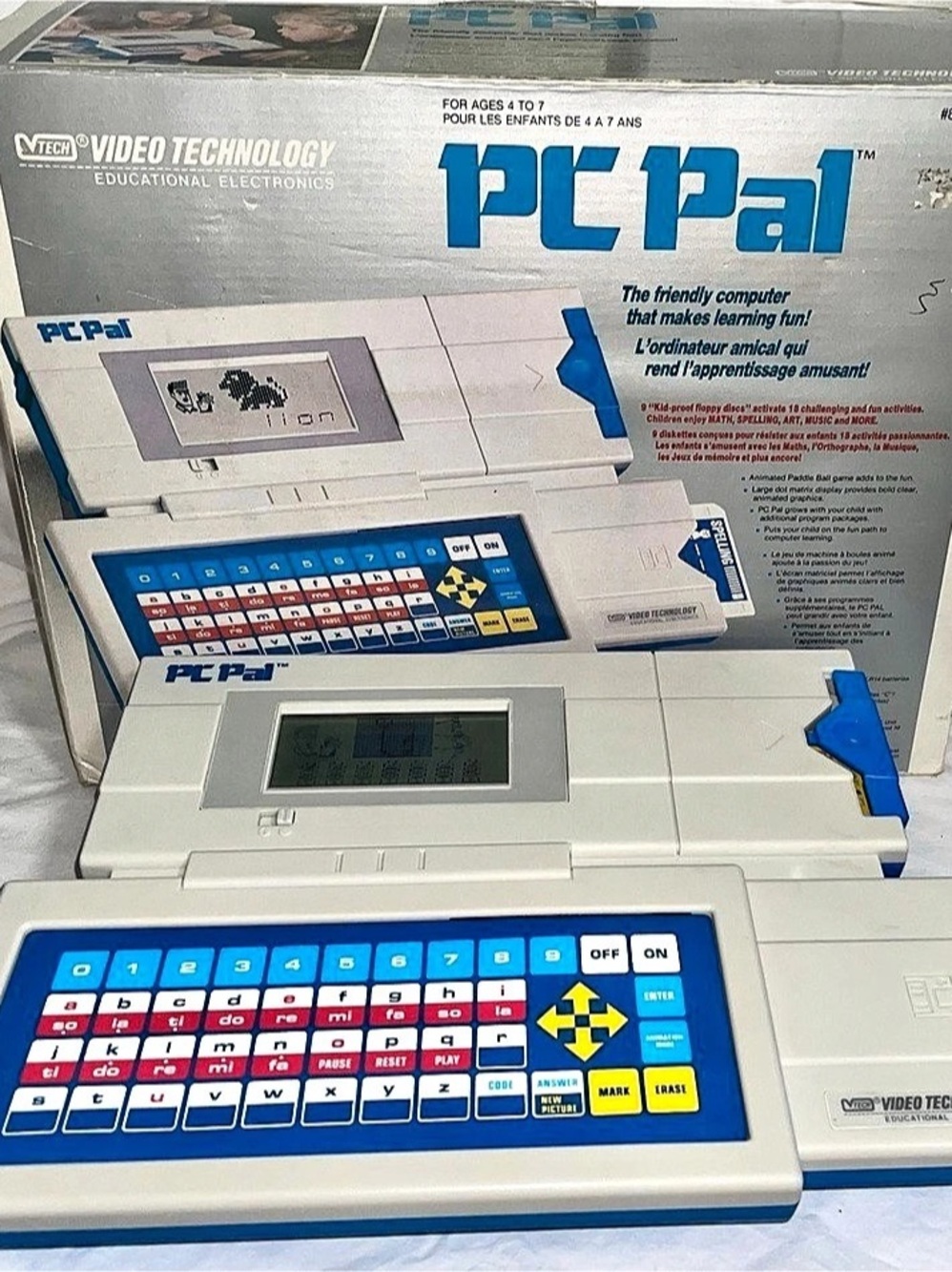 VTG 1989 VTech PC Pal Educational Computer CIB Tested w Box & 9 Double Sided